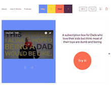 Tablet Screenshot of heydad.com